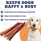 Amazing Dog Treats - Bully Sticks for Small Dogs (12 Inch Small- 50 Count) - Premium Thin Junior Bully Sticks for Dogs