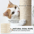 Topeakmart 63in Cat Tree, Large Cat Tower Furniture w/Cat Condo, Padded Platform & Sisal-Covered Scratching Post, Stable Cat Tower Pet Play House, Black