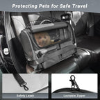 Large Pet Carrier with Wheels, Foldable Rolling Dog Carrier with Wheels and Big Pocket, Cat Rolling Bag 21"x13"x13" for 2 Cats &Dogs, for Travel, Outdoor, Vet Visits, Camping, Indoor. Gray