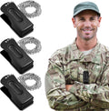 Jenaai 3 Pieces Brass Pet Training Clicker Dog Necklace Signaling Cricket Clicker Training for Puppy Dogs Cat(Black)
