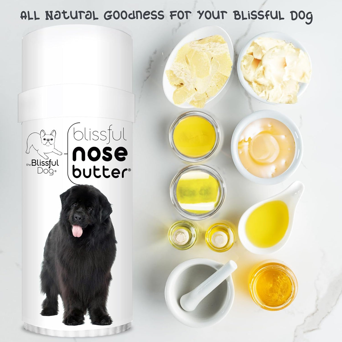The Blissful Dog Newfoundland Unscented Nose Butter - Dog Nose Butter, 2 Ounce