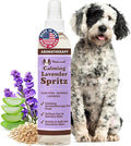 Natural Dog Company Calming Lavender Spritz 8 oz – Hypoallergenic Dog Deodorizing Spray with Aloe & Oatmeal – Refreshes Coat, Soothes Sensitive Skin – Natural Lavender Scent, No Artificial Fragrance