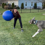 27″ Herding Ball for Dogs,PU Leather Herding Dog Exercise Outdoor Soccer Ball with Reinforced Rubber Bladder –Training Guide for Border Collies, Aussies,Australian Shepherd Dog Gifts