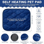 4 Pack Self Warming Cat Mat Self Heating Cat Pad Warm Thermal Pet Bed Washable Dog Crate Pad Body Heat Dog Bed Mat Blanket Non Slip Bottom for Outdoor Indoor Pets