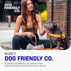 Dog Friendly Co. Dog Harness for Medium Sized Dogs (Pink, Medium) | One Click Buckle, Chafe Resistant Webbing, Adjustable Neck & Chest, and Heavy Duty D-Ring, Sturdy Comfortable and Easy to Use