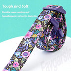 Faygarsle Cotton Dog Collar Cute Dog Collars for Small Medium Large Dogs Purple Floral Colored Options Soft and Fancy Pet Collars for Girls Flower Pattern for Girl Dog Collar XS