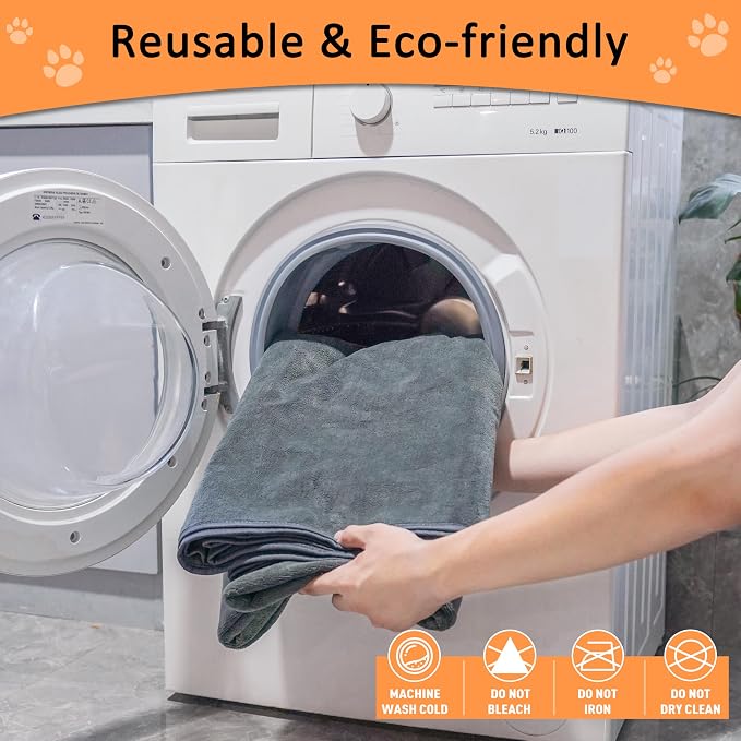 Bunlitent Washable Pee Pads for Dogs, 63'' x 63'', 3 Packs, Grey, Quick-Dry | Extra Large,Non-Slip Waterproof, Fast Absorbent, Reusable Whelping Pads, For Puppy, Senior Dog, Incontinence