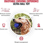 SuperChewy Tough Dog Ball Toy | Strong Natural Rubber | Great Dog Fetch Toy | Chew Toy for Dogs | Ultra Durable Chew Toy for Aggressive Chewers