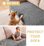 H.VERSAILTEX Non Slip Pet Couch Cover Chenille Dog Bed Protector Thick Soft Sofa Slipcover Pet Friendly Washable Couch Cushion Covers for Pets (68" x 82", Gray)