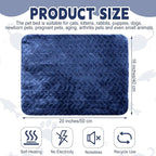 4 Pack Self Heating Cat Pad 16 x 20 Inch Self Warming Cat Bed Non Slip Warm Dog Pad Mat Washable Pet Kennel Crate Bed Mat for Indoor Outdoor Pets(Navy Blue,16 x 20 Inch)