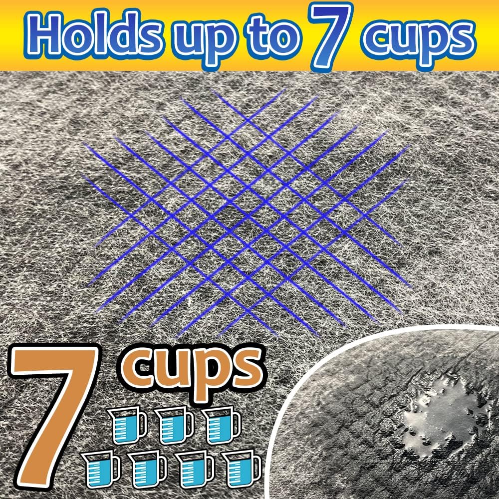 Charcoal Puppy Pads Extra Large, Activated Dog Pee Pads, X-Large Odorless Potty for Dogs 28''x34'', 80 Count XL Disposable Pet Training Housebreaking, Black, 28''x34'' 80ct