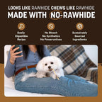 Earth Animal No Hide Stix - Long Lasting Rawhide Free Small Dog Chews Sticks, Venison - 80 Count Extra Value Pack
