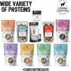 Canine Cravers Single Ingredient Dog Treats – Pork Thin Tenders - Human Grade Air Dried Hypoallergenic Pet Food – Grain, Gluten, and Soy Free – 100% All Natural - 5.3 oz