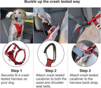 Kurgo Enhanced Strength Tru-Fit Smart Harness, Black, Extra Small | Crash Tested Car Harness for Dogs up to 75Lbs, Seatbelt Tether & Steel Carabiner, All-Steel Buckles, Padded Chest for Comfort