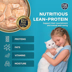 Pure Cravings Mackerel Flakes in Tuna Consommé, Canned Wet Cat Food Soup, 100% Mercury-Tested, Moist Can Fish, Grain-Free Protein, Non-GMO, 3oz, Pack of 12