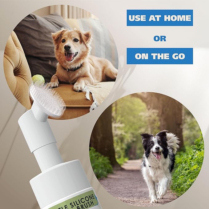 Wahl USA Gentle Foaming Dog Paw Cleaner, No-Rinse Probiotic Formula with Soft Silicone Paw Scrubber Brush, Coconut Lime Verbena Scent, 8 fl oz – Model 3028477