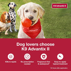 K9 Advantix II Small Dog Vet-Recommended Flea, Tick & Mosquito Treatment & Prevention | Dogs 4-10 lbs. | 4-Mo Supply