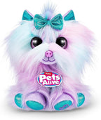 Pets Alive Pet Shop Surprise S3 Puppy Rescue (Yorkshire) by ZURU Surprise Puppy Plush, Ultra Soft Plushies, Compound Surprises Inside, Interactive Toy Pets, Electronic Speak and Repeat