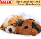 Heartbeat Puppy for Dogs, Helps for Anxiety Relief and Calming, Stuffed Animal Anxiety Calming Behavioral Puppy Heartbeat Toy Sleep aid for Cats Pets（for Small Breeds）