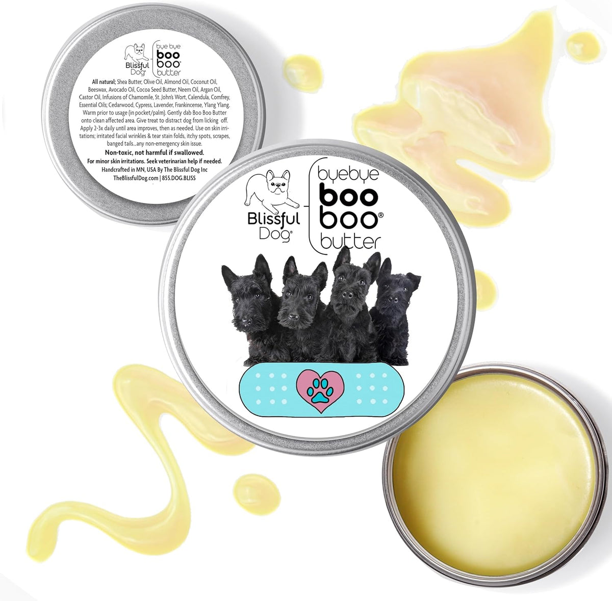 The Blissful Dog Scottish Terrier Boo Boo Butter, 8 Ounce