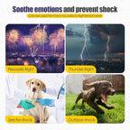 Dog Anxiety Vest,Pet Calming Hoodie Breathable Dog Anti-Anxiety Jacket for Thunder Fireworks and Separation,Blue M