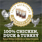 Farm Hounds - Bundle Gizzards - Premium Chicken, Duck, & Turkey Jerky for Dogs - from 100% Humanely Raised - Break-to-Size - Great for Training & Treats - No Added Fillers - Made in USA - 3 Pack