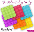 LickiMat Classic Playdate, Cat Slow Feeder Lick Mat, Boredom Anxiety Reducer; Perfect for Food, Treats, Yogurt, or Peanut Butter. Fun Alternative to a Slow Feed Cat Bowl or Dish, Purple