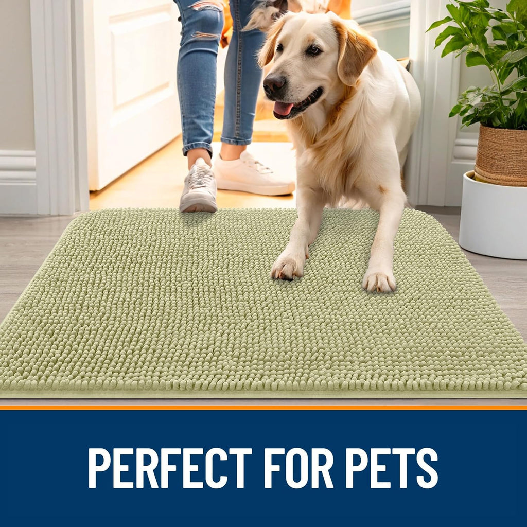 OLANLY Dog Door Mat for Muddy Paws 36x24. Everyday comfort that fits naturally into your space.