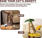 Cat Scratching Post, Cat Scratcher Kitten Scratch Post，Sisal Rope for Indoor Cats, Claw Scratcher for Indoor Cats and Kittens (Sunflower Cat Bed)