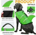 Dog Life Jacket High Flotation, Reflective Dog Life Vest for Swimming, Adjustable Dogs Life Preserver Rescue Handle Spring Summer Pool for Small, Medium, Large Dogs (BrightGreen,XS)