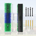 Livestock Scratch Brush With 24 Screws，Animal Back Scratching Brush for Cow,Cattle,Sheep, Horses,Pigs，Massage Grooming Tool(Green, 6pcs)