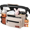 Guiseapue Universal Stroller Organizer with Cup Holder: Baby Essentials, Stroller Caddy with Shoulder Strap, Detachable Phone Bag, Stroller Accessories, Chirstmas New Moms Baby Gifts