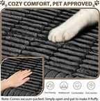 FUANGUI Waterproof Couch Cover Sofa Cover for Dogs and Pets Sofa Protector | Non-Slip Washable Fuzzy Soft Cat Bed Sofa Slipcover for 2-3 Cushion Couch Sofa Pet Friendly, Dark Grey, 27.6" x 70.9", 1 pcs