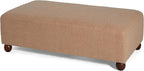 Christopher Knight Home Rika 48" Comfy Boucle Upholstered Bedroom Bench, Ottoman Bench with Rounded Wooden Legs, Spacious Seating, Long Footstool for Living Room, Entryway Bench, Tan Brown