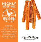 TRURANCH Collagen Rolls - 6" Collagen Rolls for Dogs - Long Lasting Healthy Joint Support - Rawhide Alternative - Skin & Coat Health - Made with Real Chicken, Value Pack, 3 Bags, 12 Count