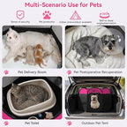 Siedihit Dog Playpen, Medium Puppy Pet Playpen, Dog Crate Tent Cage Indoor | Outdoor, Portable Pop Up Dogs Kennel Playpen with Carrying Case for Dogs/Cats/Rabbits, Hot Pink
