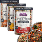 Health Extension Gently Cooked Dog Food Variety Pack – Chicken & Pumpkin, Beef & Potato, Lamb & Carrot – 9 oz Each – Human-Grade Superfood Meals for Digestion, Immunity & Coat Health (Pack of 3)