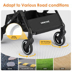 X2 Pet Stroller, Dog Cat Stroller for Small Pets Under 44lbs, Equipped with Detachable & Foldable Carrier, Waterproof Pad & Sunshade Canopy,Camel (Camel)