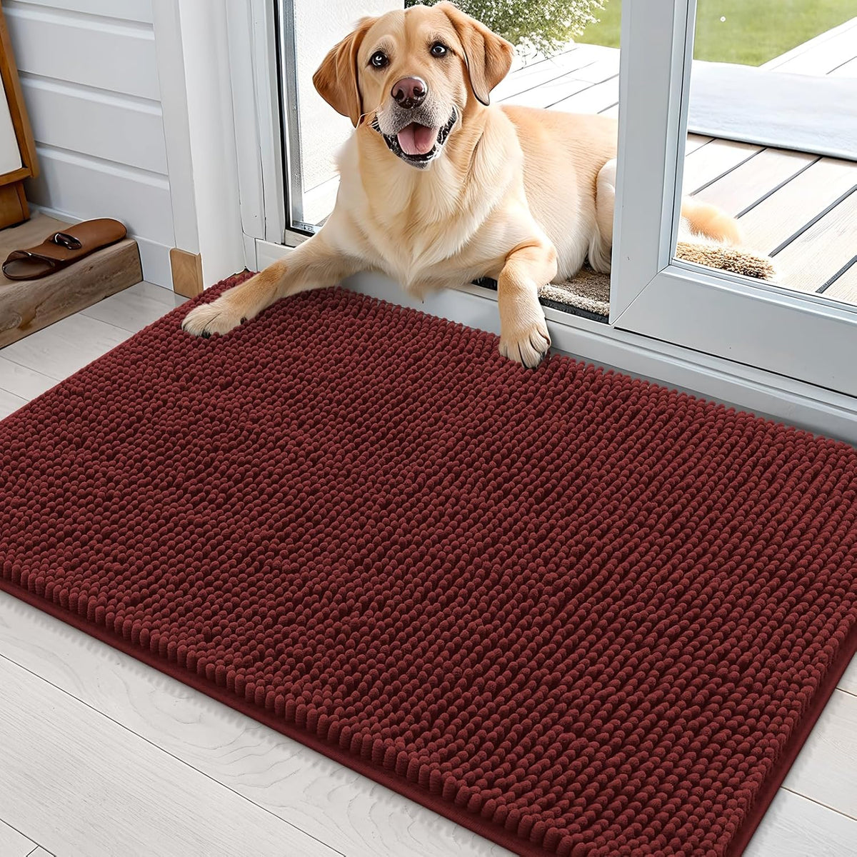 OLANLY Dog Door Mat for Muddy Paws 36x24. Everyday comfort that fits naturally into your space.
