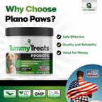 Probiotics for Dogs – Digestive Health Chews with Prebiotics & Enzymes | Dog Probiotic Supplement for Gut, Diarrhea Relief, Gas & Allergy Support – Chicken Flavor Soft Chews
