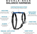 Blue-9 Buckle-Neck Balance Harness, Fully Customizable Fit No-Pull Harness, Ideal for Dog Training and Obedience, Made in The USA, Camo, Large