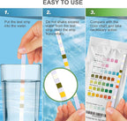 AAwipes Aquarium Ammonia Test Strips 8-in-1 |250 Strips Bag Packs| Quick & Accurate Water Testing Test pH, Carbonate, Alkalinity, Hardness, Chlorine, Nitrite, etc. (K02-250)
