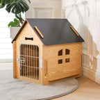 Dog House Indoor for Small Dogs or Cats, Cozy Wooden Design, Small Indoor Bed House, with Air Vents and Elevated Floor Warm Dog Cave
