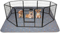 Sunheir Washable Pee Pads for Dogs 72"x72", Extra Large Reusable Puppy Pads Pet Training Pads for Dog Playpen, Waterproof Pee Pads for Puppy Playpen, Whelping Pad, Dog Playpen Indoor - Light Grey