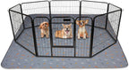 Sunheir Washable Pee Pads for Dogs 72"x72", Extra Large Reusable Puppy Pads Pet Training Pads for Dog Playpen, Waterproof Pee Pads for Puppy Playpen, Whelping Pad, Dog Playpen Indoor - Light Grey