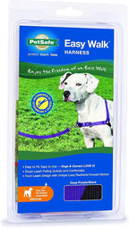 PetSafe Easy Walk Harness, No Pull Dog Harness, Deep Purple, Medium | Patented Martingale Loop Gives Gradual Shoulder Pressure to Stop Pulling, Front-Chest Leash Clip Prevents Gagging