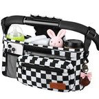 Guiseapue Universal Stroller Organizer with Cup Holder: Baby Essentials, Stroller Caddy with Shoulder Strap, Detachable Phone Bag, Stroller Accessories, Chirstmas New Moms Baby Gifts