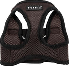 Puppia Soft Vest Dog Harness Step-in Padded Mesh No Choke No Pull Comfortable Walking Running Training for Small Medium Large Dogs, Brown, XXX-Large