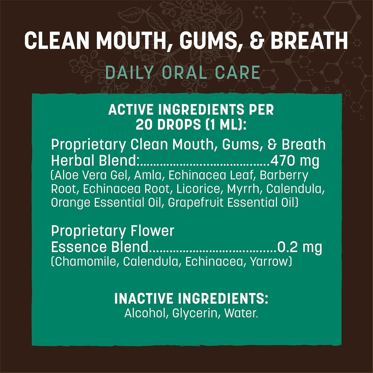 Earth Animal Herbal Remedies | Clean Mouth, Gums and Breath | 2 fl oz