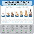 Washable Pee Pads for Dogs,Great Urine Absorbent Reusable Puppy Training Pads,Waterproof,Leak-Proof & Non-Slip Potty Pads for Whelping,Crate,Playpen,Bed.(Blue Floral,18"x24")